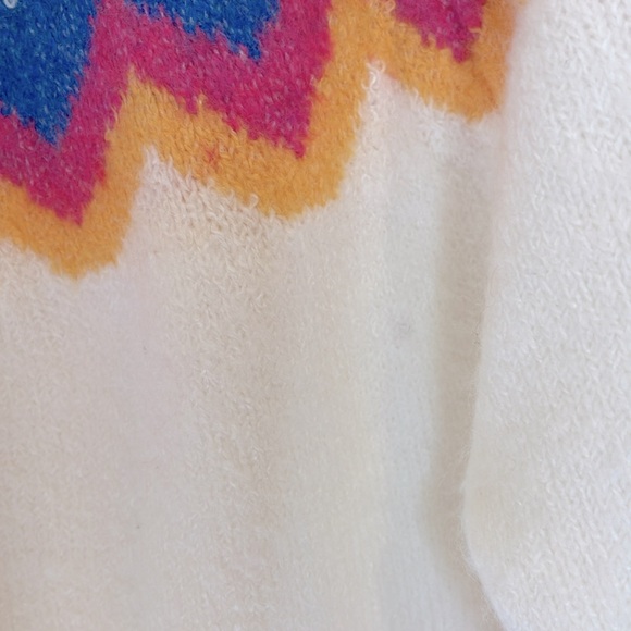 NWT Medium Vince Camuto Fair Isle Mock Neck Knit Sweater - Picture 7 of 8